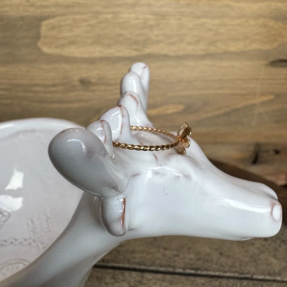 14KYG Golden Fluerette Ring